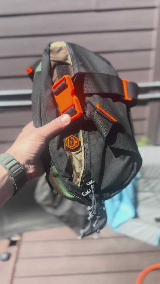 Güsling M81/Black with 1x6 Velcro + Orange UV Base Hardware kit